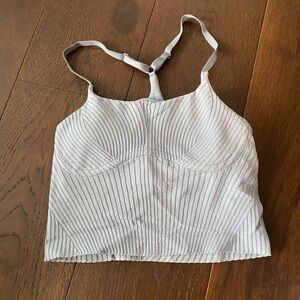 Strappy Seamless Yoga Tank TOP - light support, lululemon Athletica - chambray